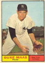 1961 Topps Baseball Cards      387     Duke Maas